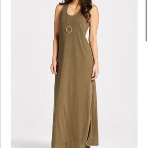 Evereve Olive Maxi Dress